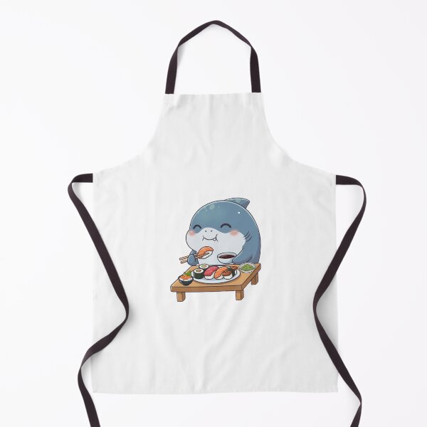 Item preview, Chibi Shark Eating Sushi designed and sold by Nature's Chibis.