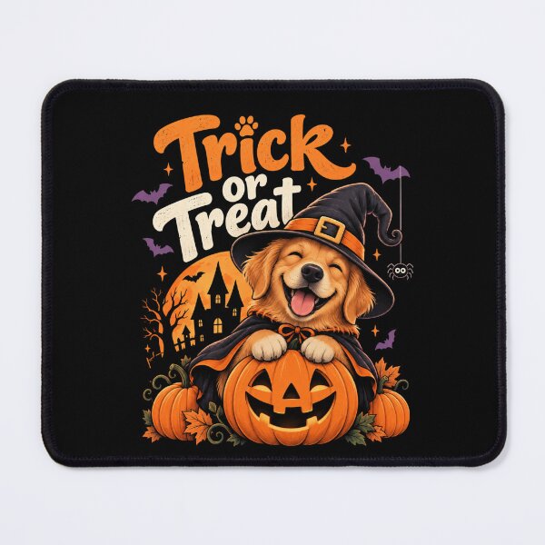 Item preview, Cute Halloween Dog Pumpkin Trick Treat designed and sold by Mirsh-design.