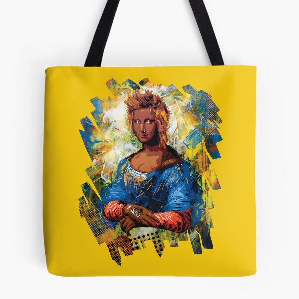 Item preview, Handmade Mixed Media Cyberpunk Mona Lisa - Street Art Icon designed and sold by supernikol.