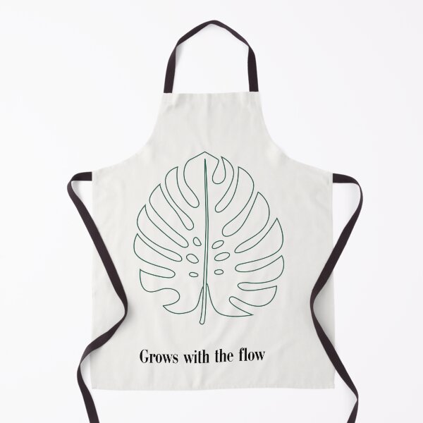 Item preview, Grows with the flow minimalist monstera plant pun designed and sold by Jazzytouch.