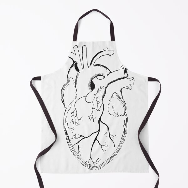 Item preview, Hand-Drawn Anatomical Heart Dark Line Art designed and sold by Alaakadry800.