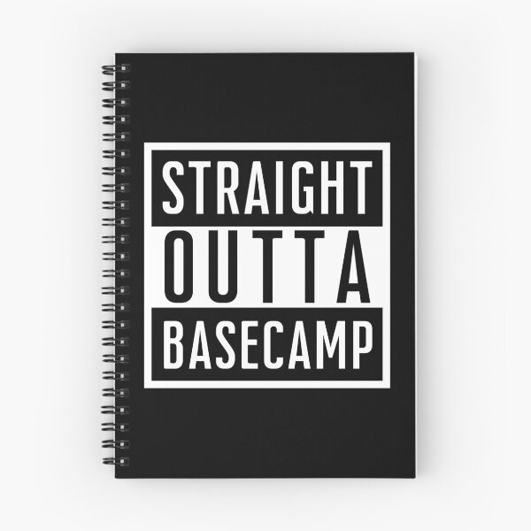 Item preview, Straight Outta Basecamp Hiking Mountaineering Climbing Outdoor Adventure Typography designed and sold by HYPNK.