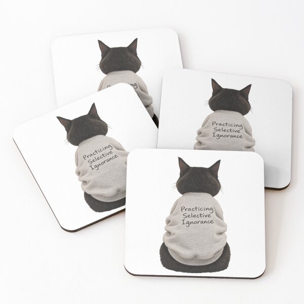 Item preview, Practicing Selective Ignorance Cat designed and sold by H-Tsvetkova.