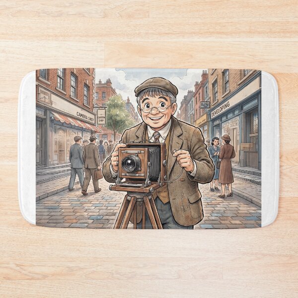 Item preview, Smiling Photographer Anime Style designed and sold by Home Decor Art.