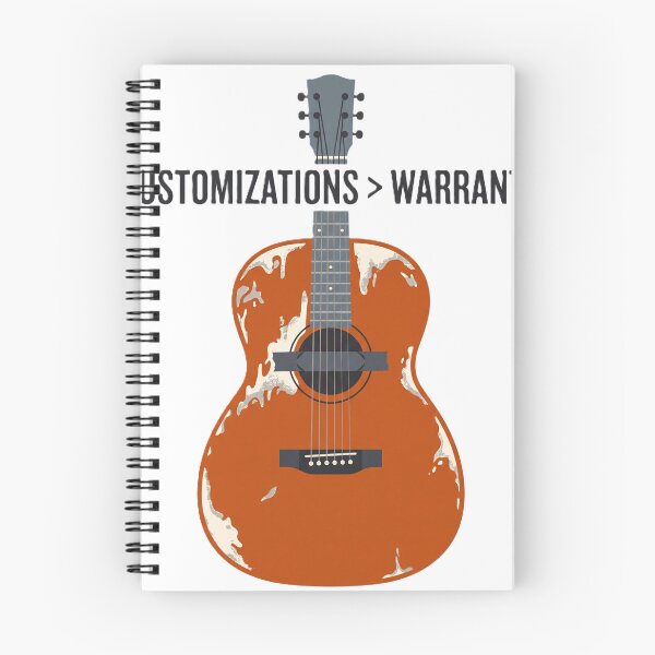 Item preview, Custom Over Warranty Minimalist Folk Guitar Vector designed and sold by AURA Vibes.