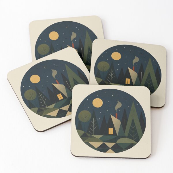 Item preview, Midnight Forest – Forest Cabin designed and sold by mellow-koko.