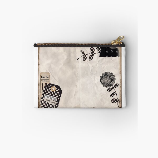 Item preview, Black and Tan Grunge Collage Junk Journal Page designed and sold by PapercutandSuch.