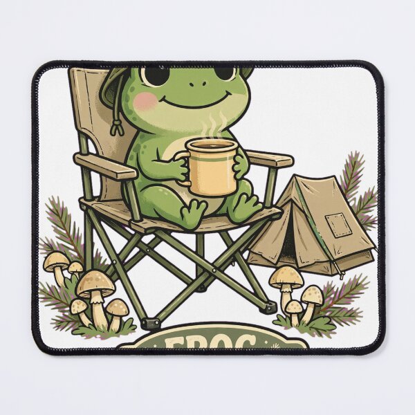 Item preview, Frog Camping Club – Cute Frog Camping Outdoor Adventure designed and sold by PaniCraftstore.