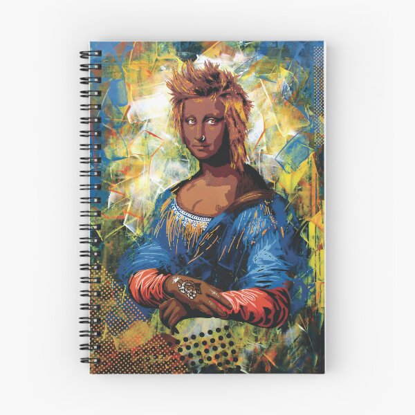 Item preview, Handmade Mixed Media Cyberpunk Mona Lisa - Street Art Icon designed and sold by supernikol.