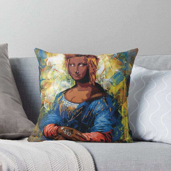 Item preview, Handmade Mixed Media Cyberpunk Mona Lisa - Street Art Icon designed and sold by supernikol.