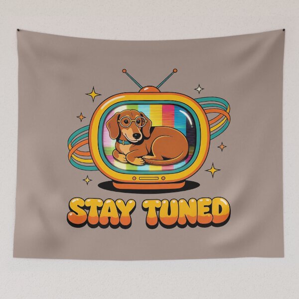 Item preview, Stay tuned – Dachshunds on TV designed and sold by design-rebell.