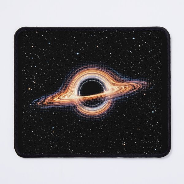 Item preview, Black Hole Event Horizon – Fiery Accretion Disk, Cosmic Space and Blue Relativistic Jet designed and sold by SOUFIANE1991.