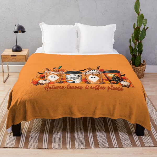 Item preview, Autumn Leaves And Coffee, Trick Or Treat, Fright Night, 31 October, Spooky Season designed and sold by vintagearttee.