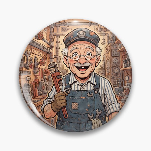 Item preview, Smiling Plumber Anime Style designed and sold by Home Decor Art.