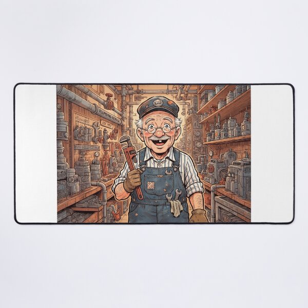 Item preview, Smiling Plumber Anime Style designed and sold by Home Decor Art.