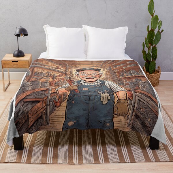 Item preview, Smiling Plumber Anime Style designed and sold by Home Decor Art.