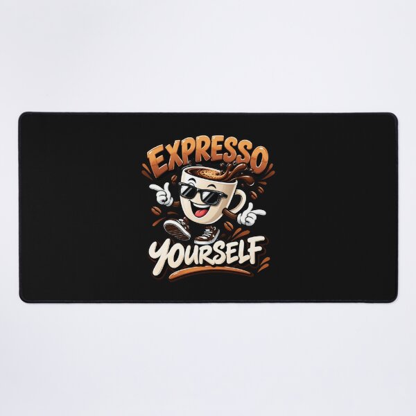 Item preview, Expresso Yourself – Funny Coffee Character Design designed and sold by CraigDesignWork.