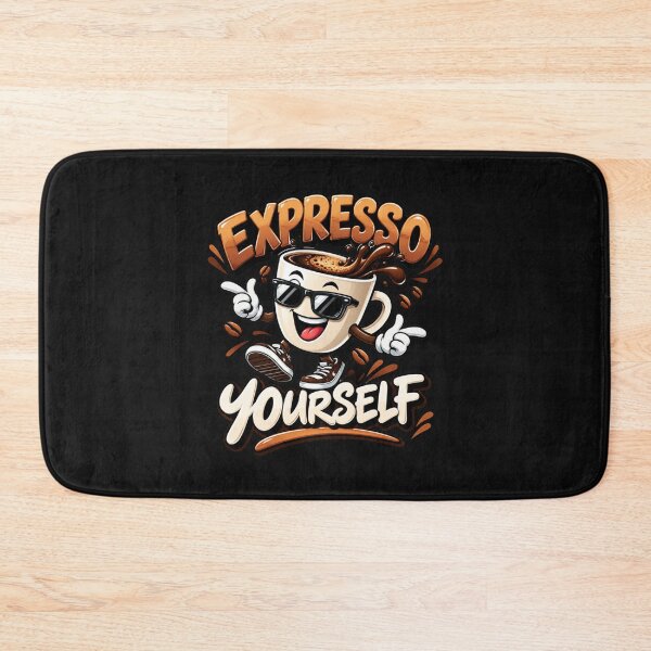 Item preview, Expresso Yourself – Funny Coffee Character Design designed and sold by CraigDesignWork.