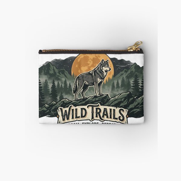 Item preview, Wild Trails Wolf Moon Vintage Outdoor Adventure designed and sold by meghnad.