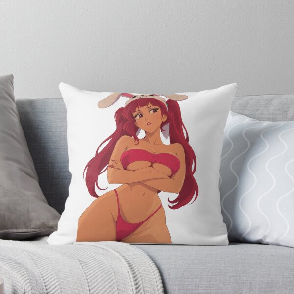 Item preview, Anime Bunny Girl Red Hair Tsundere - Retro 90s Cartoon Style designed and sold by  Hollow Moon Studios..