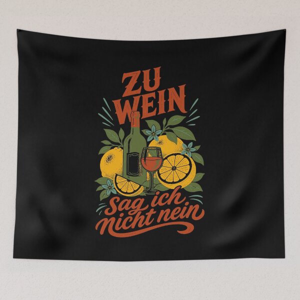Item preview, I never say no to wine. designed and sold by LuminOrb.