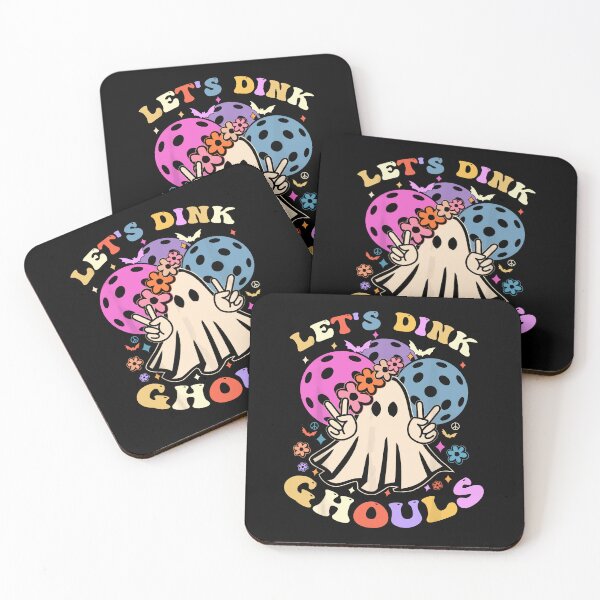 Aperçu de l'œuvre Pickleball d'Halloween Spooky Dink : Let S Dink Ghouls créée et vendue par ZariahNey.