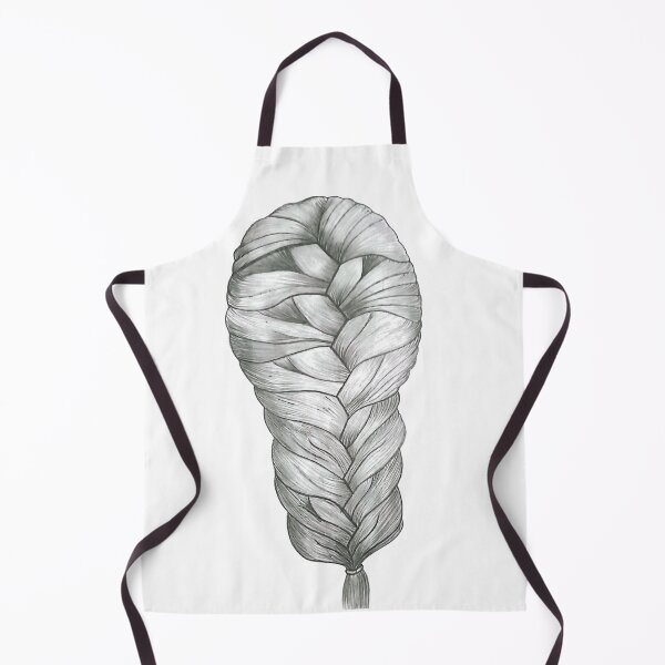 Item preview, Hand-Drawn Hair Braid Pencil Sketch Art designed and sold by Alaakadry800.