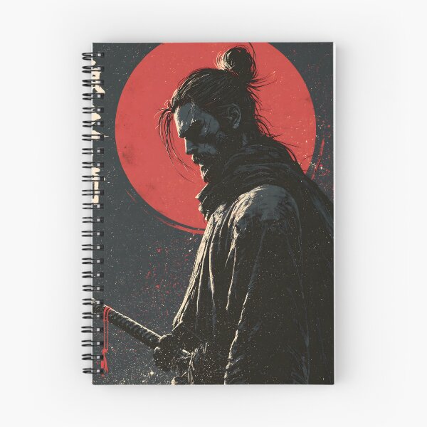Item preview, Ukiyo-e Vintage Ronin Samurai Red Sun Katana Art designed and sold by GrinGalore.