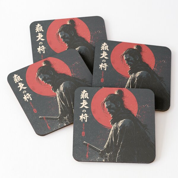 Item preview, Ukiyo-e Vintage Ronin Samurai Red Sun Katana Art designed and sold by GrinGalore.
