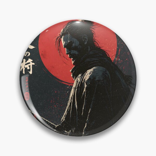 Item preview, Ukiyo-e Vintage Ronin Samurai Red Sun Katana Art designed and sold by GrinGalore.