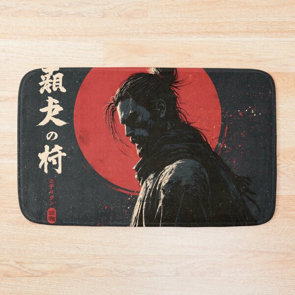 Item preview, Ukiyo-e Vintage Ronin Samurai Red Sun Katana Art designed and sold by GrinGalore.