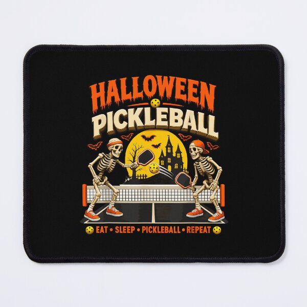 Item preview, Spooky Dink Halloween Pickleball Game Skeletons And Pickle designed and sold by ZariahNey.