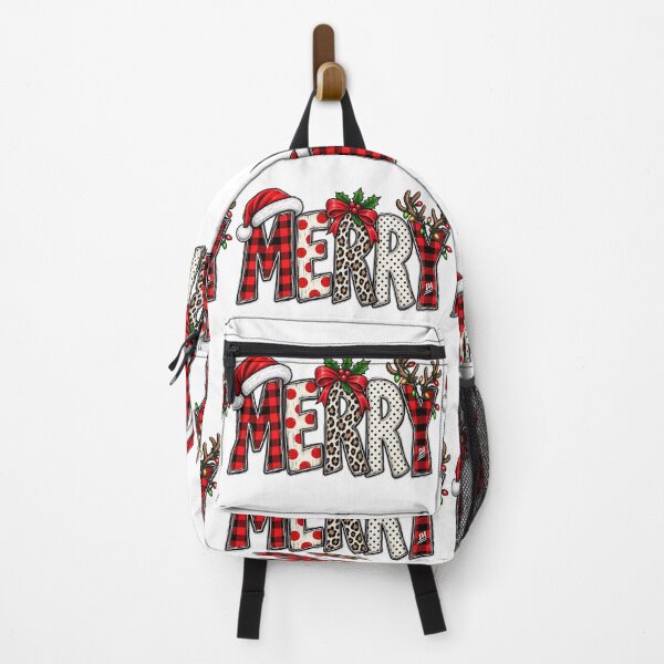 Item preview, Merry Buffalo Plaid Leopard Christmas Santa Reindeer Typography Art designed and sold by DesignArtist.ia.