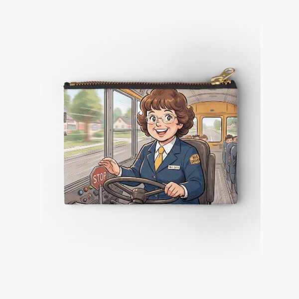 Item preview, Smiling School Bus Driver Anime Style designed and sold by Home Decor Art.