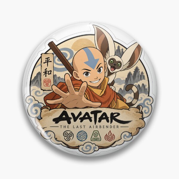 Item preview, Avatar The Last Airbender Aang Anime Sticker – Elemental Airbender Design designed and sold by Dikons.