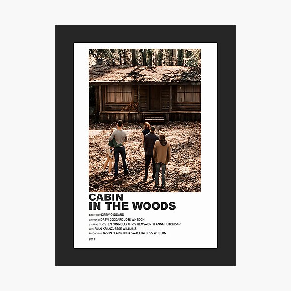Item preview, Cabin in the Woods Scenic Poster Artwork with Forest and Nature Theme designed and sold by Drizzyter.