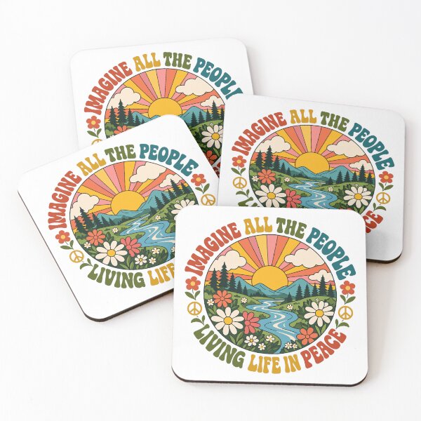 Item preview, Imagine All The People Living In Peace designed and sold by roni-harbor.