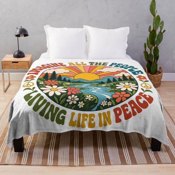 Item preview, Imagine All The People Living In Peace designed and sold by roni-harbor.
