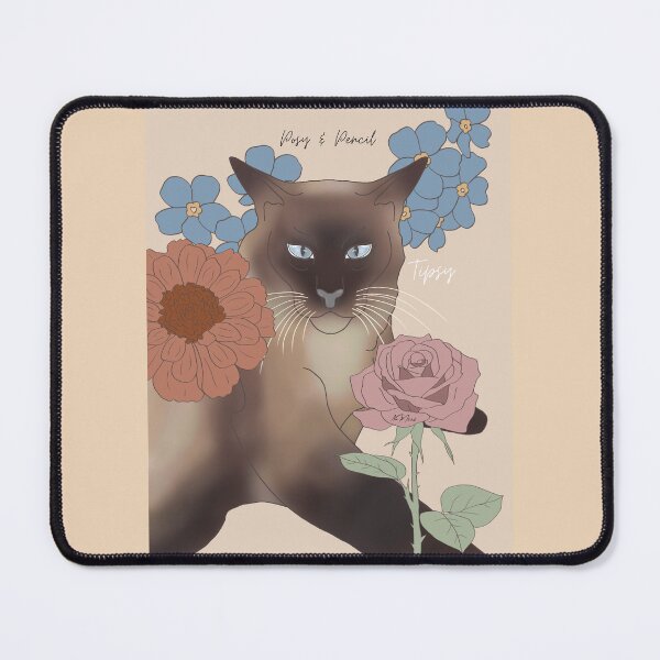Item preview, Tipsy the Siamese designed and sold by PosyAndPencil.