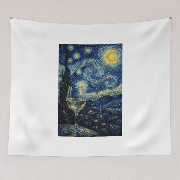 Item preview, Wine under the stars, wine lovers, art designed and sold by LuminOrb.