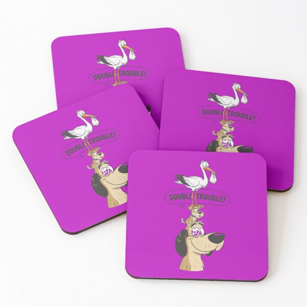 Item preview, Double Truble - Retro Vibe Graphic, cute dog designed and sold by Mattigiov.