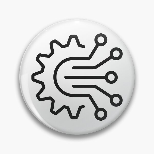 Item preview, AI Automation Gear Line Icon designed and sold by VectorForge Studio.