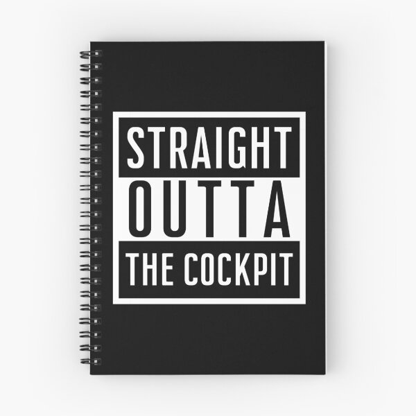 Item preview, Straight Outta The Cockpit Pilot Aviation Airplane Motorsports Typography designed and sold by HYPNK.