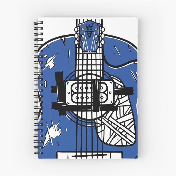 Item preview, Bold Royal Blue Custom Guitar Vector Icon designed and sold by AURA Vibes.