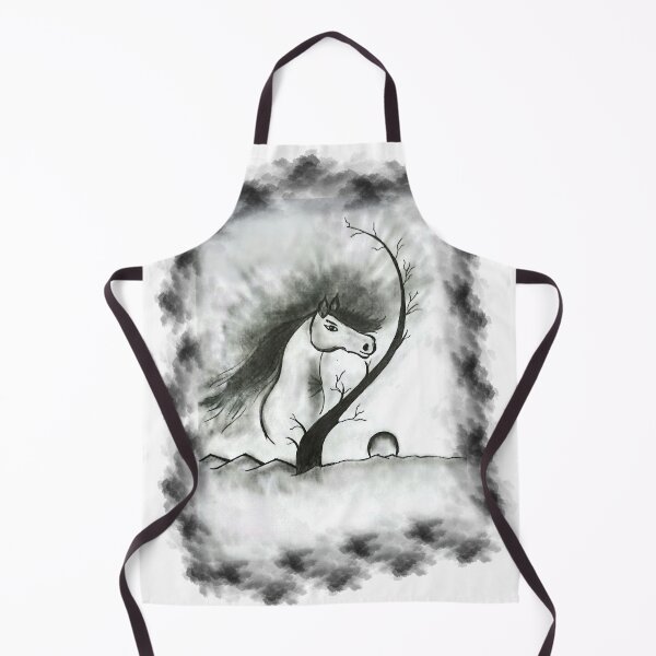 Item preview, Hand-Drawn Horse Tree Optical Illusion Sketch designed and sold by Alaakadry800.
