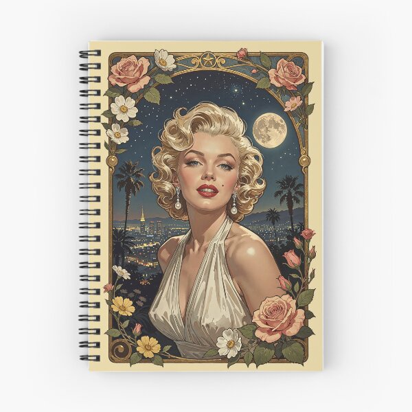 Item preview, Retro Hollywood Marilyn Monroe Art Nouveau Illustration designed and sold by BorgSpareParts.
