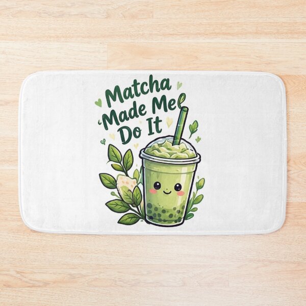 Item preview, Matcha Made Me Do It - Cute Kawaii Boba Green Tea Drink designed and sold by Nunaprettyshop.