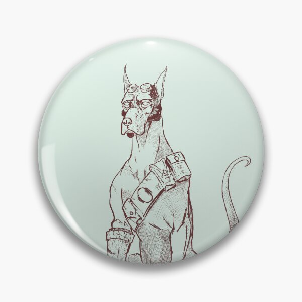 Item preview, Hell Doberboy lineart - halftone designed and sold by patricioguerra.