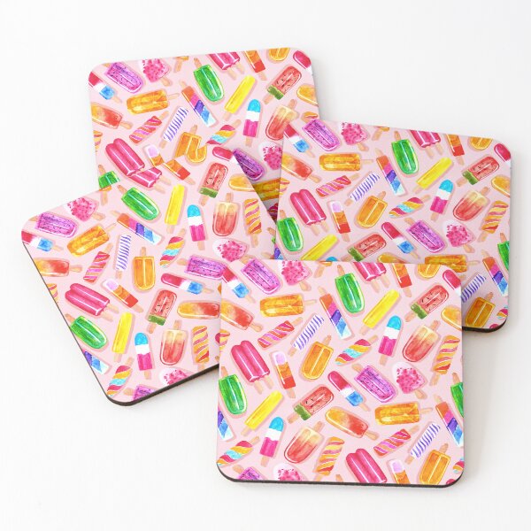 Item preview, Summer Punch Ice Pops - Blush Pink designed and sold by TigaTiga.