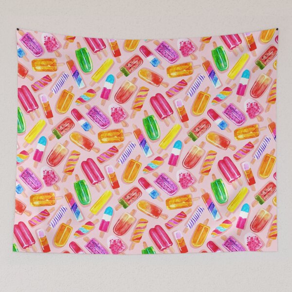 Item preview, Summer Punch Ice Pops - Blush Pink designed and sold by TigaTiga.